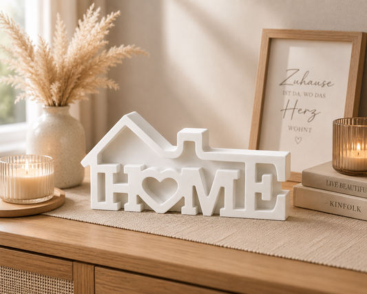 Leuchtdeko "HOME"