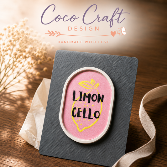Sommerliche Dekoschale mit Stoffdesign oval