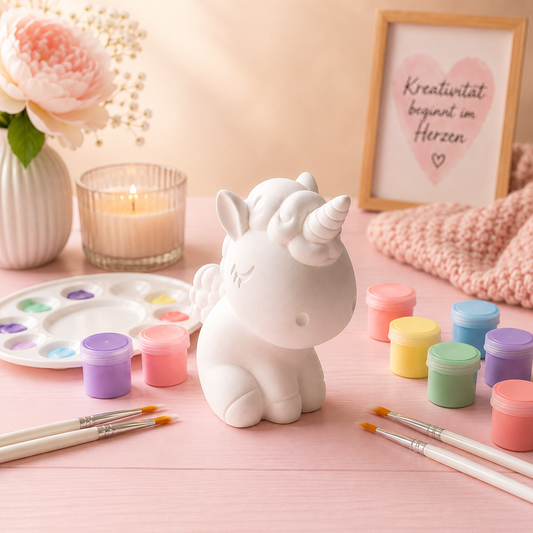 DIY Einhorn Figur zum Bemalen – Kreative Handmade Deko für Kinder