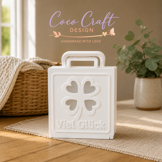 Leuchtdeko „Viel Glück“