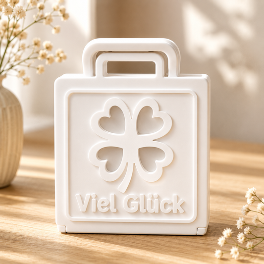 Leuchtdeko „Viel Glück“